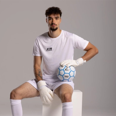 Rękawice bramkarskie Invictus X ALL WHITE