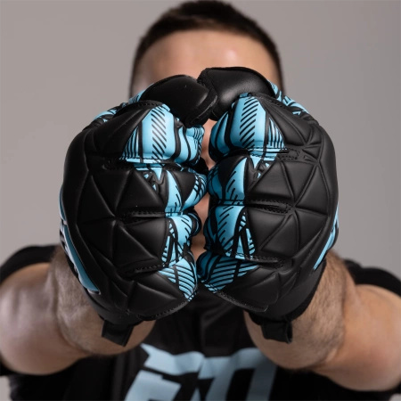 Rękawice bramkarskie Invictus X Training BLACK-BLUE