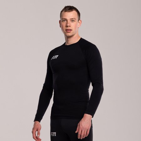 Akademia Piłkarska Łochowo - Koszulka termoaktywna z długim rękawem czarna