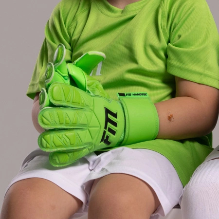 Rękawice bramkarskie Invictus X Junior LIME