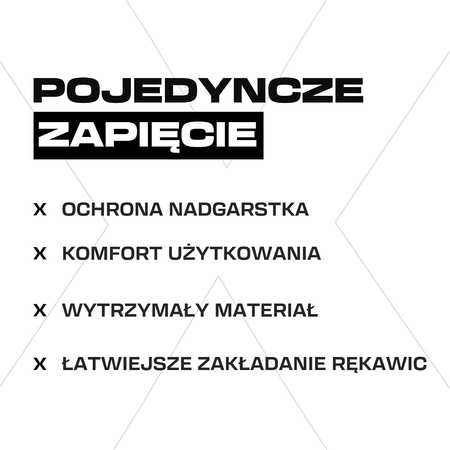 Rękawice bramkarskie Invictus X Training BLACK-BLUE