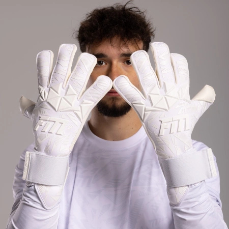 Rękawice bramkarskie Invictus X PRO ALL WHITE