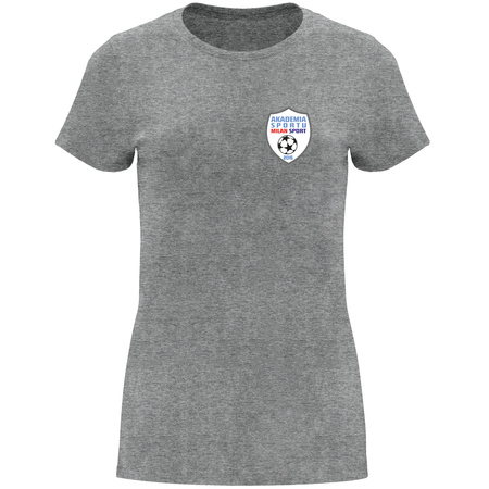 MILAN SPORT - Koszulka bawełniana damska 165g/m² - szara