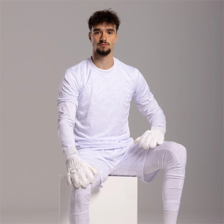 Rękawice bramkarskie Invictus X PRO ALL WHITE