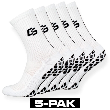 5 -pack - Control Socks White