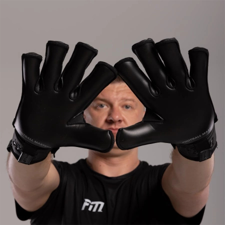 Rękawice bramkarskie Invictus X ALL BLACK