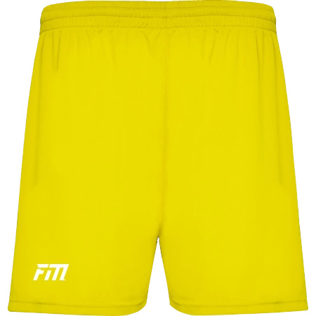 Spodenki Treningowe Gładkie Z Siateczką Żółte