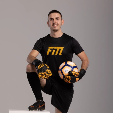 Rękawice bramkarskie Invictus X Training BLACK-ORANGE