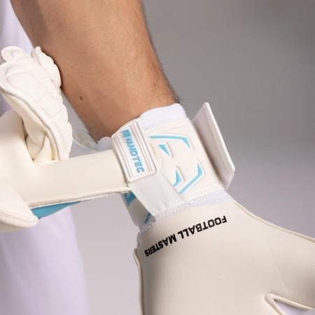 Rękawice bramkarskie Invictus X WHITE BLUE