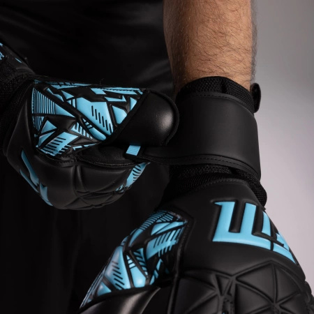 Rękawice bramkarskie Invictus X Training BLACK-BLUE