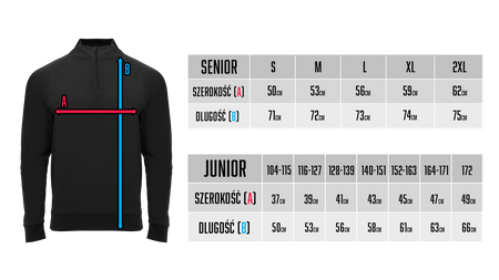 BARBAKAN SEKCJA SIATKÓWKI - Bluza treningowa senior/junior - czarna