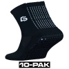 10-pack - Control Socks Black