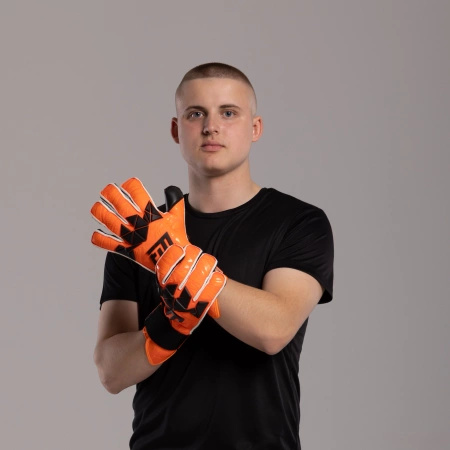 Rękawice bramkarskie Invictus X PRO ORANGE FLUO