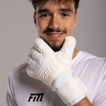 Rękawice bramkarskie Invictus X ALL WHITE