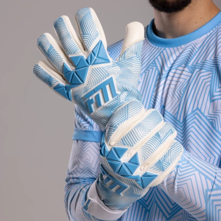 Rękawice bramkarskie Varis X PRO WHITE BLUE 