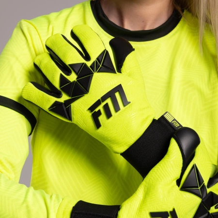 Rękawice bramkarskie Varis X PRO YELLOW FLUO