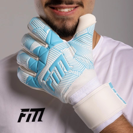 Rękawice bramkarskie Varis X WHITE BLUE