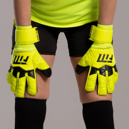 Rękawice bramkarskie Invictus X YELLOW FLUO
