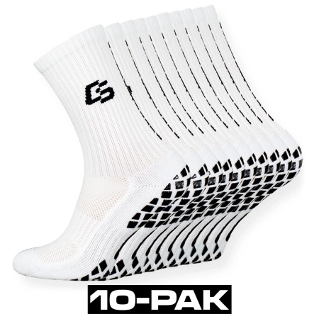 10-pack - Control Socks White