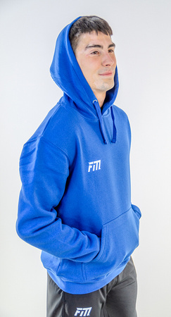 Bucovia - Bluza z kapturem bawełniana - niebieska