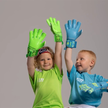 Rękawice bramkarskie Invictus X Junior LIME