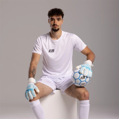 Rękawice bramkarskie Varis X WHITE BLUE