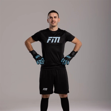 Rękawice bramkarskie Invictus X Training BLACK-BLUE