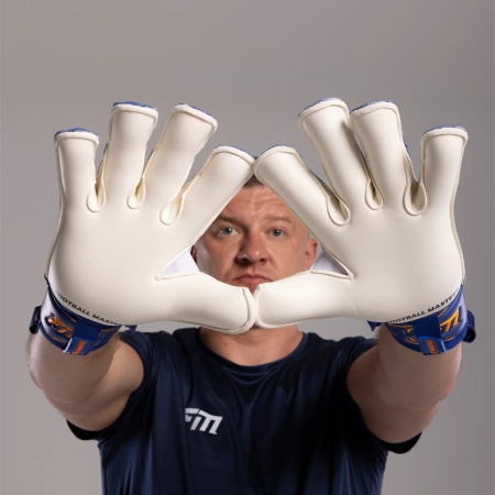 Rękawice bramkarskie Invictus X BLUE ORANGE