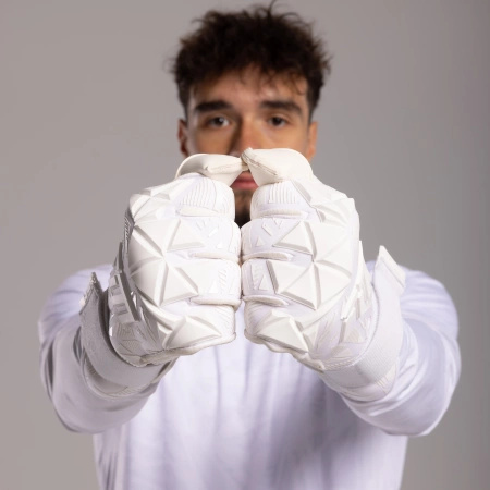 Rękawice bramkarskie Invictus X PRO ALL WHITE