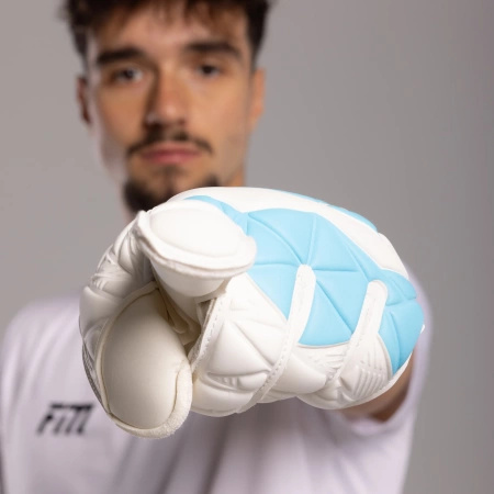 Rękawice bramkarskie Invictus X WHITE BLUE