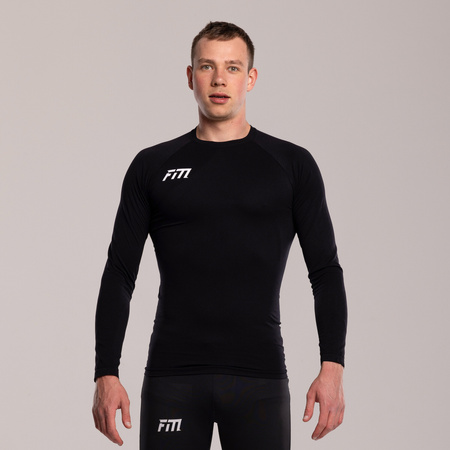 Akademia Piłkarska Łochowo - Koszulka termoaktywna z długim rękawem czarna