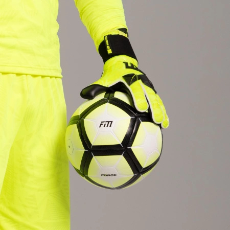 Rękawice bramkarskie Invictus X PRO YELLOW FLUO