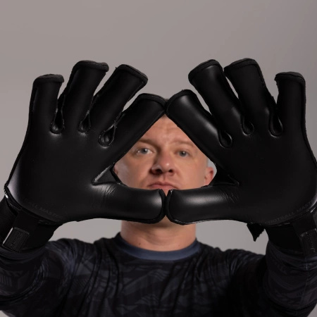 Rękawice bramkarskie Invictus X PRO ALL BLACK