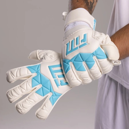 Rękawice bramkarskie Invictus X WHITE BLUE