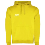 Bluza z kapturem bawełniana - żółta