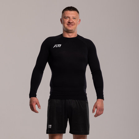 Akademia Piłkarska Łochowo - Koszulka termoaktywna z długim rękawem czarna