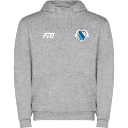 Iskra Zamość-Rynarzewo - Bluza z kapturem bawełniana - szara