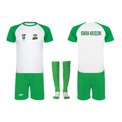 Iskra Krzęcin - Komplet: 2 szt. koszulka + spodenki + getry